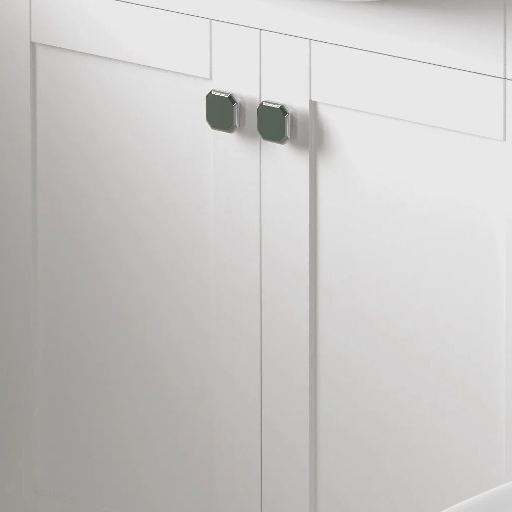 Apex Pair of Chrome Octagonal 34mm Knob Handles Lifestyle 3